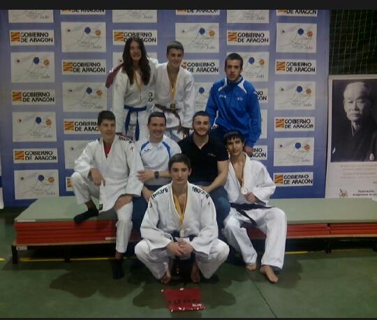 8 medallas para los Navarros en la Copa Arag&oacute;n Infantil y Cadete de Judo 13/02/16